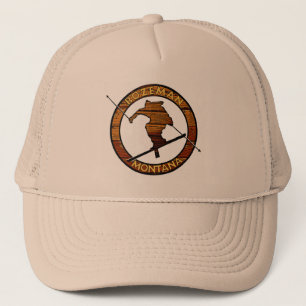 Camionero Gorra de esquí de madera Bozeman Montana