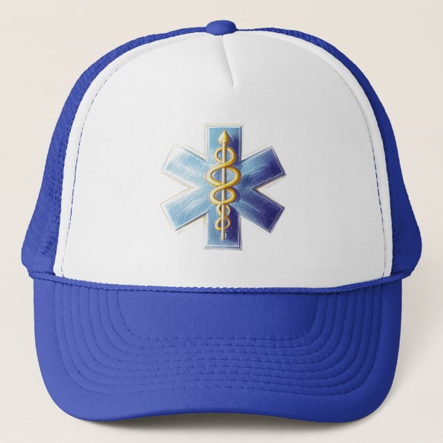 Camionero Gorra De Estrella De Vida (Anverso)