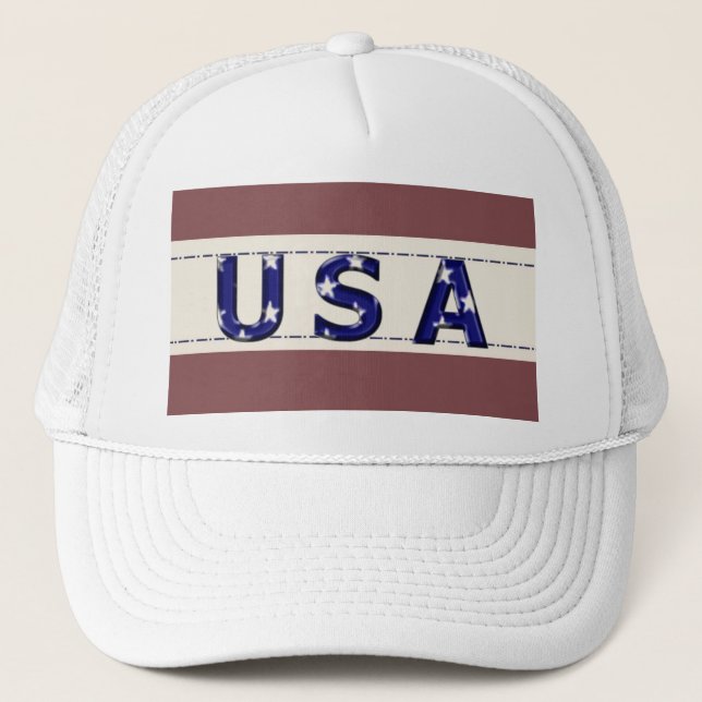Camionero GORRA de Estrellas y Tiras de Estados Unidos (Anverso)