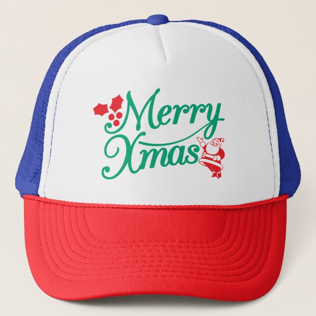 Camionero Gorra de fiesta – Estilo estacional alegre y brill (Anverso)