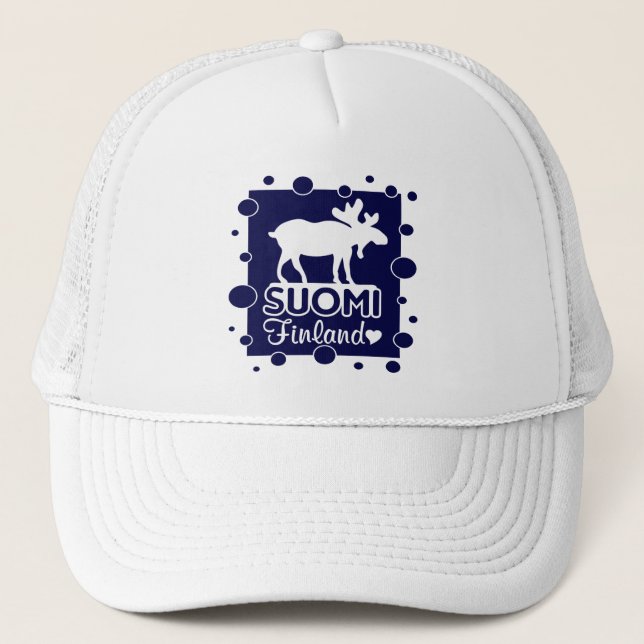 Camionero Gorra de Finlandia Moose (Anverso)