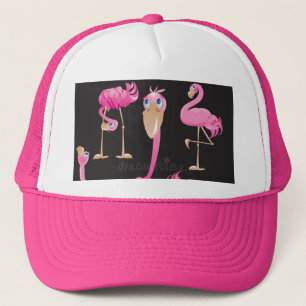 CAMIONERO GORRA DE FLAMINGO ROSA CALIENTE