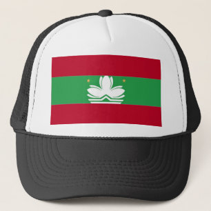 Camionero Gorra de flor blanca