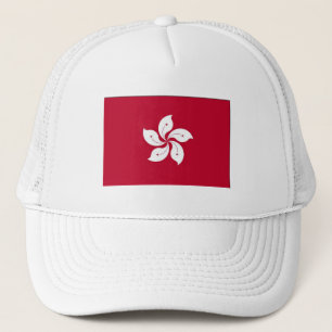 Camionero Gorra de flor blanca