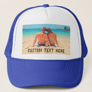 Camionero Gorra de Foto Personalizada con tus Fotos y Texto