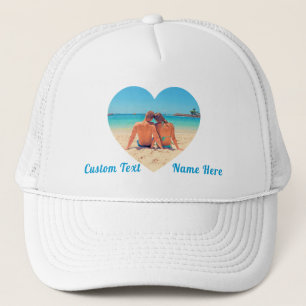 Camionero Gorra de fotos personalizado con nombre de texto P