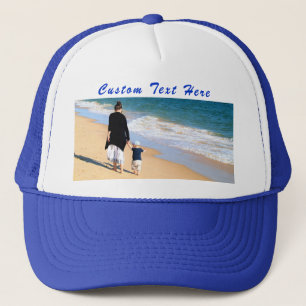 Camionero Gorra de fotos personalizado con texto Personaliza