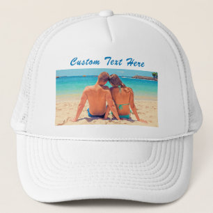Camionero Gorra de fotos personalizado con texto Personaliza