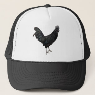 Camionero gorra de gallo negro