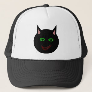 Camionero Gorra de gato negro de Halloween