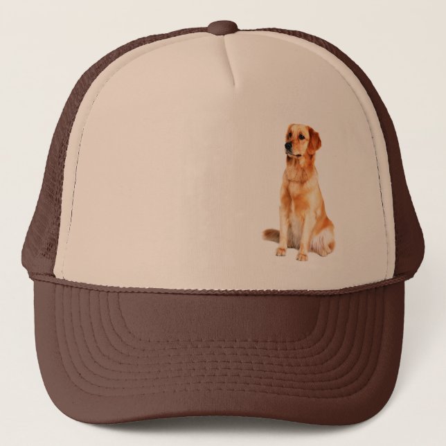 Camionero Gorra de Golden Retriever (Anverso)