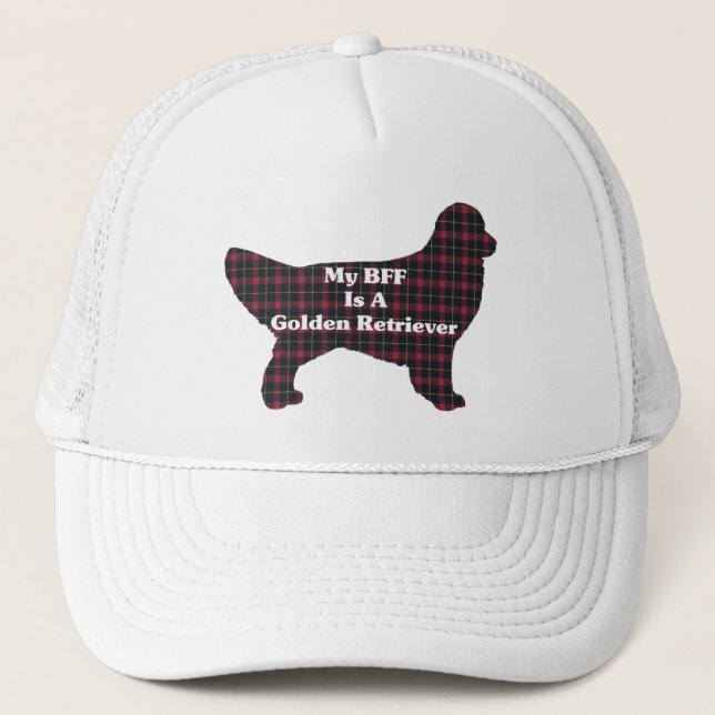Camionero Gorra de Golden Retriever BFF (Anverso)