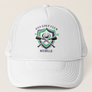 Camionero Gorra de Golf con Escudo Vintage de Nombre Persona
