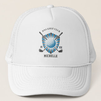 Camionero Gorra de Golf con Escudo Vintage Nombre Personaliz