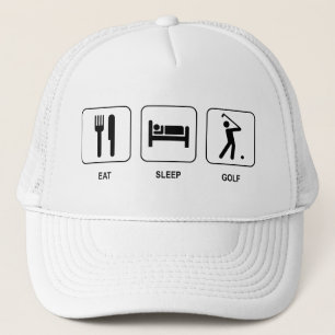 Camionero Gorra de golf Eat Sleep