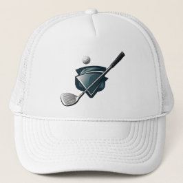 Camionero Gorra de golf (La pelota y el palo)