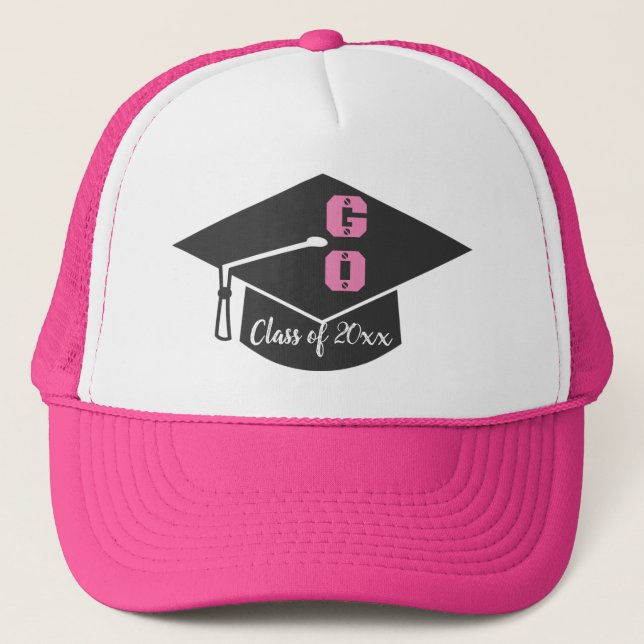 Camionero Gorra de Graduación Personalizada para Damas de Cl (Anverso)