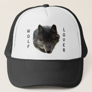 Camionero Gorra de Gray Wolf Head Wildlife-lover