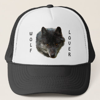 Camionero Gorra de Gray Wolf Head Wildlife-lover