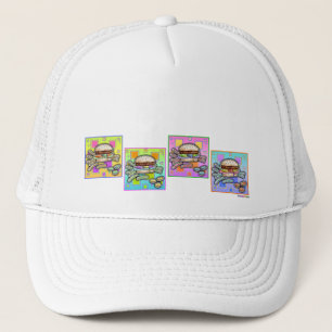 Camionero Gorra de HAMBURGER de arte pop - PAC DEPORTIVO