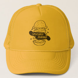 Camionero Gorra de Hamburguesa Aplastada