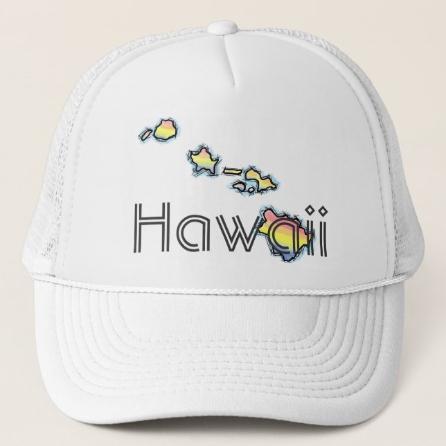 Camionero Gorra de Hawaii de las islas hawaianas (Anverso)