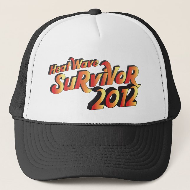 Camionero Gorra de Heat Wave Survivor 2012 (Anverso)