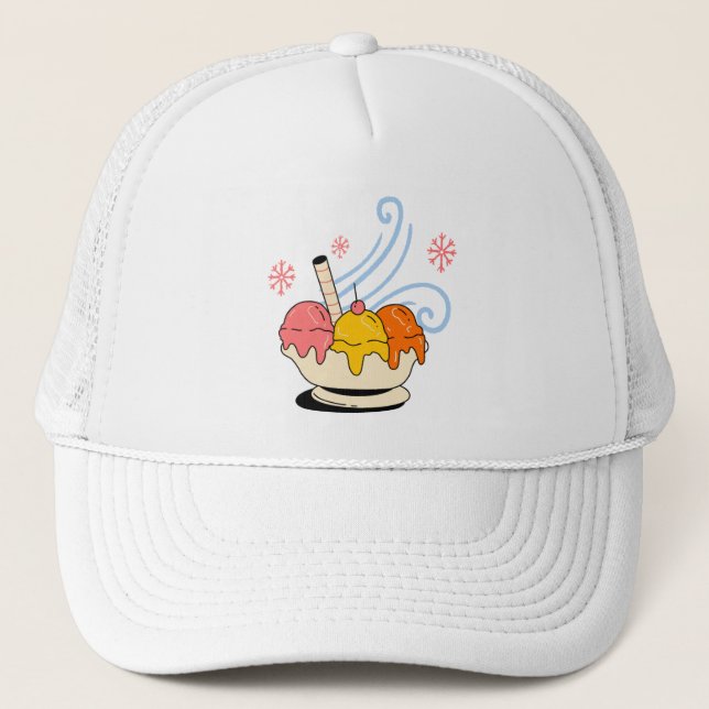 Camionero Gorra de Helado Cute (Anverso)