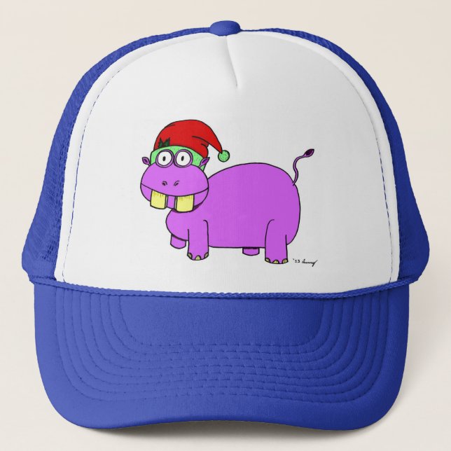 Camionero Gorra de Hippo de Navidad (Anverso)
