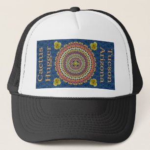 Camionero Gorra de Hugger del cactus con la mandala 2 del