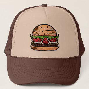 Camionero Gorra de humor de las hamburguesas de apoyo