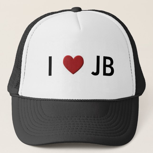 Camionero Gorra de I <3 JB (Anverso)