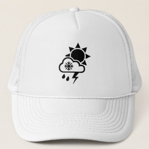 Camionero Gorra de iconos meteorológicos