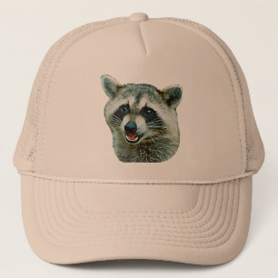 Camionero Gorra de imagen del mapache