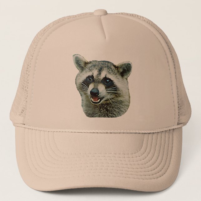 Camionero Gorra de imagen del mapache (Anverso)