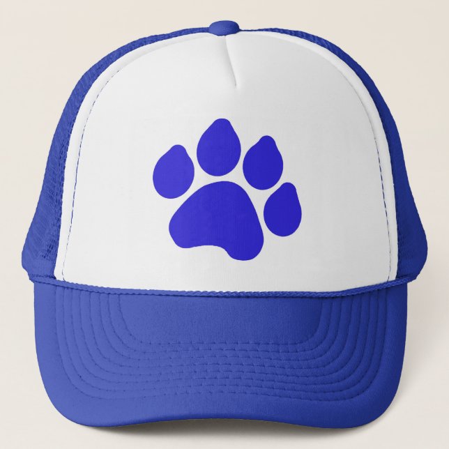 Camionero Gorra de impresión de Blue Paw (Anverso)