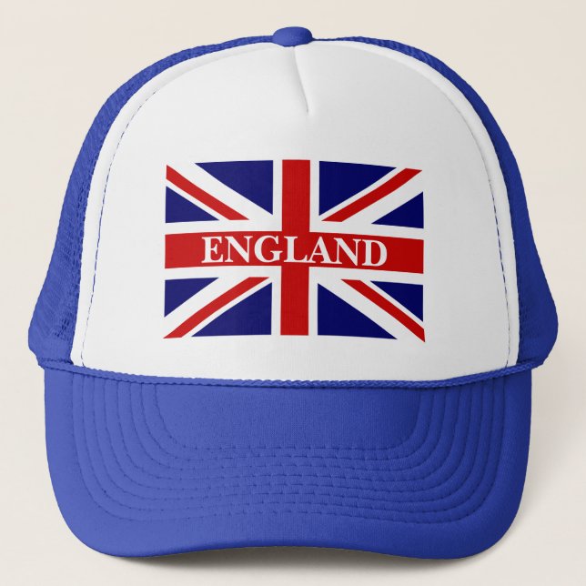 Camionero Gorra de Inglaterra con la bandera británica del (Anverso)