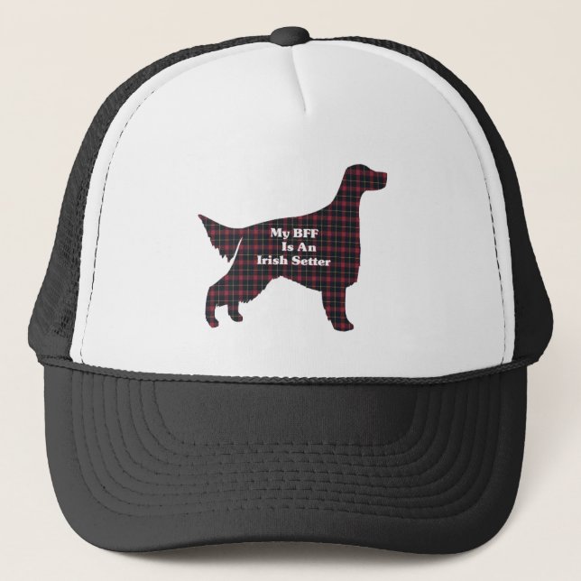 Camionero Gorra de Irish Setter BFF (Anverso)