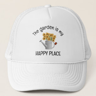 Camionero Gorra de jardinería de agua puede flores
