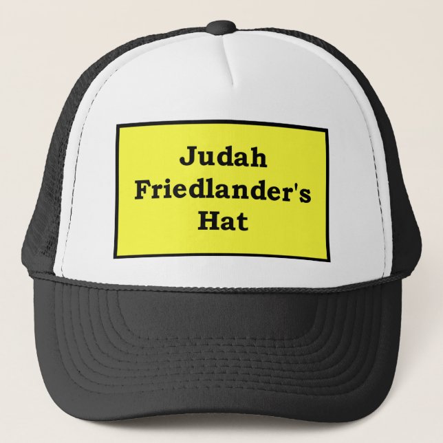 Camionero Gorra de Judah Friedlander, amarillo (Anverso)
