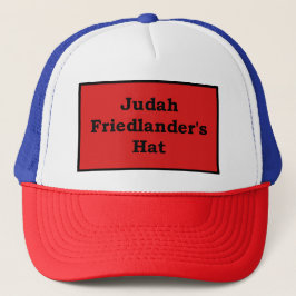 Camionero Gorra de Judah Friedlander, rojo