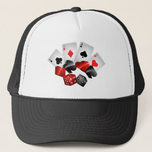 Camionero Gorra de juegos de azar Cute Casino
