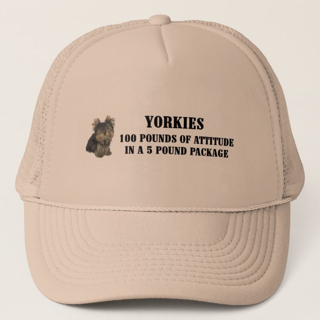 Camionero Gorra de la actitud de Yorkie (Anverso)