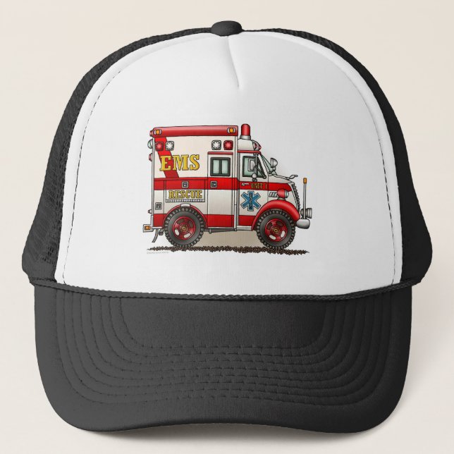 Camionero Gorra de la ambulancia del camión de la caja (Anverso)