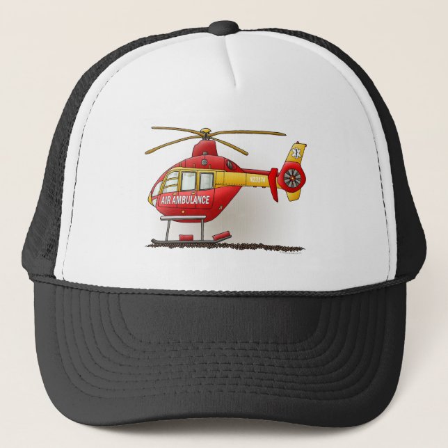 Camionero Gorra de la ambulancia del helicóptero (Anverso)