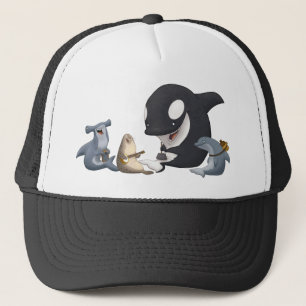 Camionero Gorra de la banda de jarro del océano