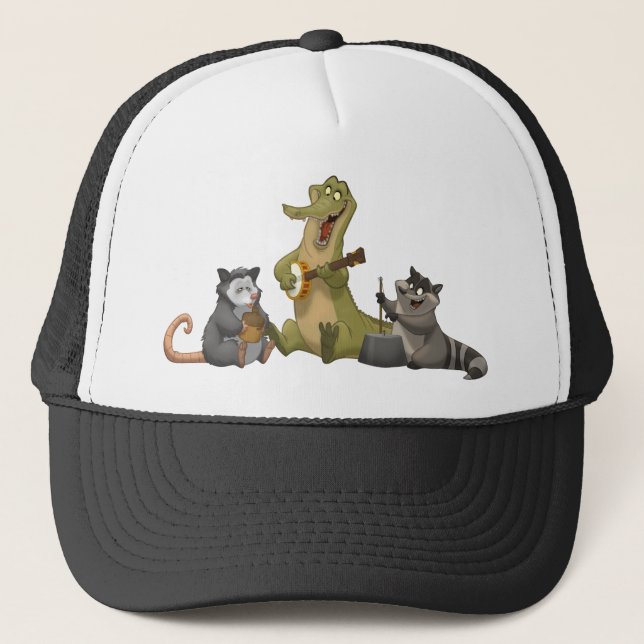 Camionero Gorra de la banda de jarro del pantano (Anverso)