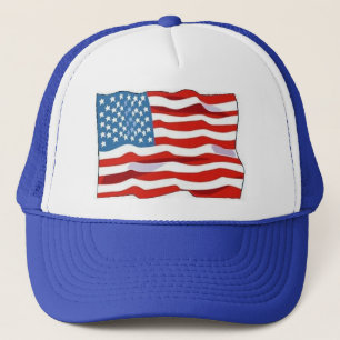 Camionero Gorra de la bandera americana