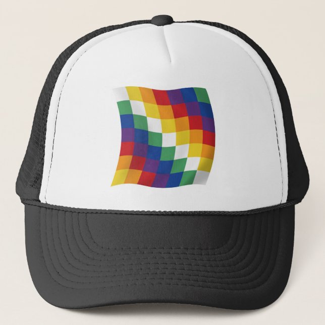 Camionero Gorra de la Bandera Aymara (Anverso)