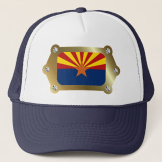 Camionero Gorra de la bandera con marco de Arizona